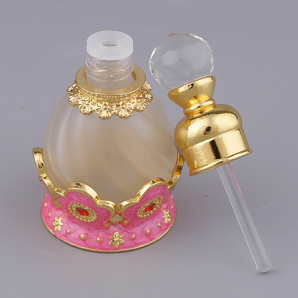 MagiDeal Antique 15ml Empty Glass Perfume Bottles Refillable for Elegant Ladies Birthday Wedding Gift #1