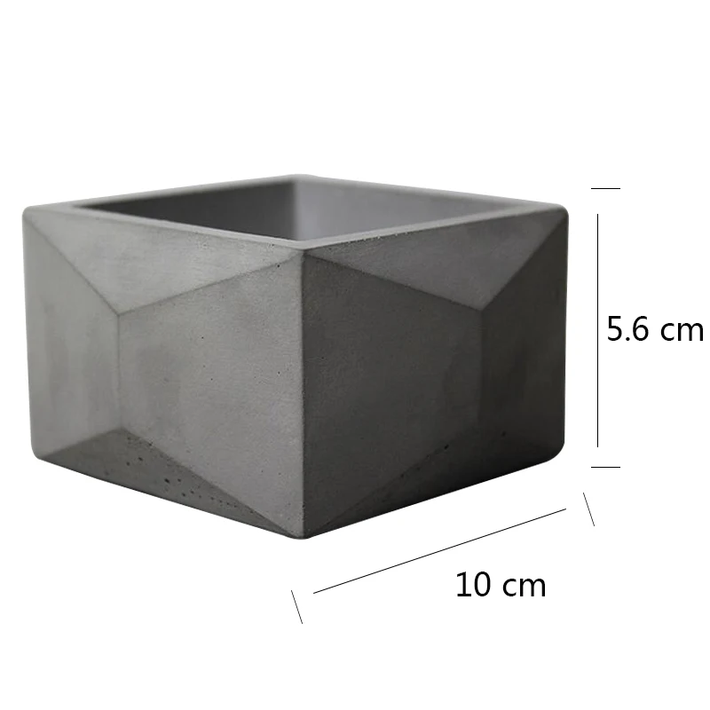 Цветочный горшок силиконовая форма геометрический цемент гипсовая форма ручной работы цементный цветочный горшок делая инструмент