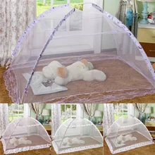 Детская портативная складная дорожная кровать с противомоскитной сеткой, Детская балдахин, покрывало для кроватки, сетка, занавеска, постельные принадлежности, купольная палатка