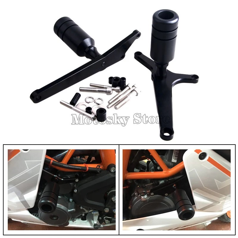 

Motorcycle Falling Protection Frame Slider Fairing Guard Anti Crash Pad For KTM RC390 RC 390 2014 2015 2016 2017