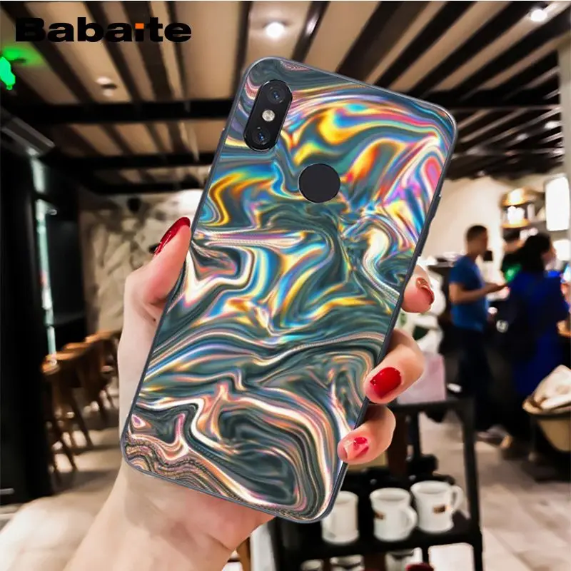 Babaite rainbow iridescent holographic Phone Case Cover for Xiaomi MiA1 A2 lite F1 Redmi8 4X 5Plus S2 Note7 8Pro 5A 6A