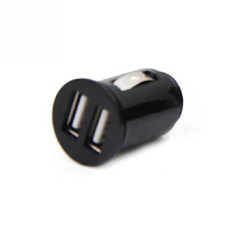 5 فولت 2.1A سيارة شاحن محول الطاقة المزدوجة USB 2-ميناء سيارة ميني ولاعة السجائر شاحن مقبس الأسود