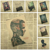 Sci fi thriller TV play Stranger Things Classic Kraft Paper Poster Cafe Creative wallpaper Interior Decoration