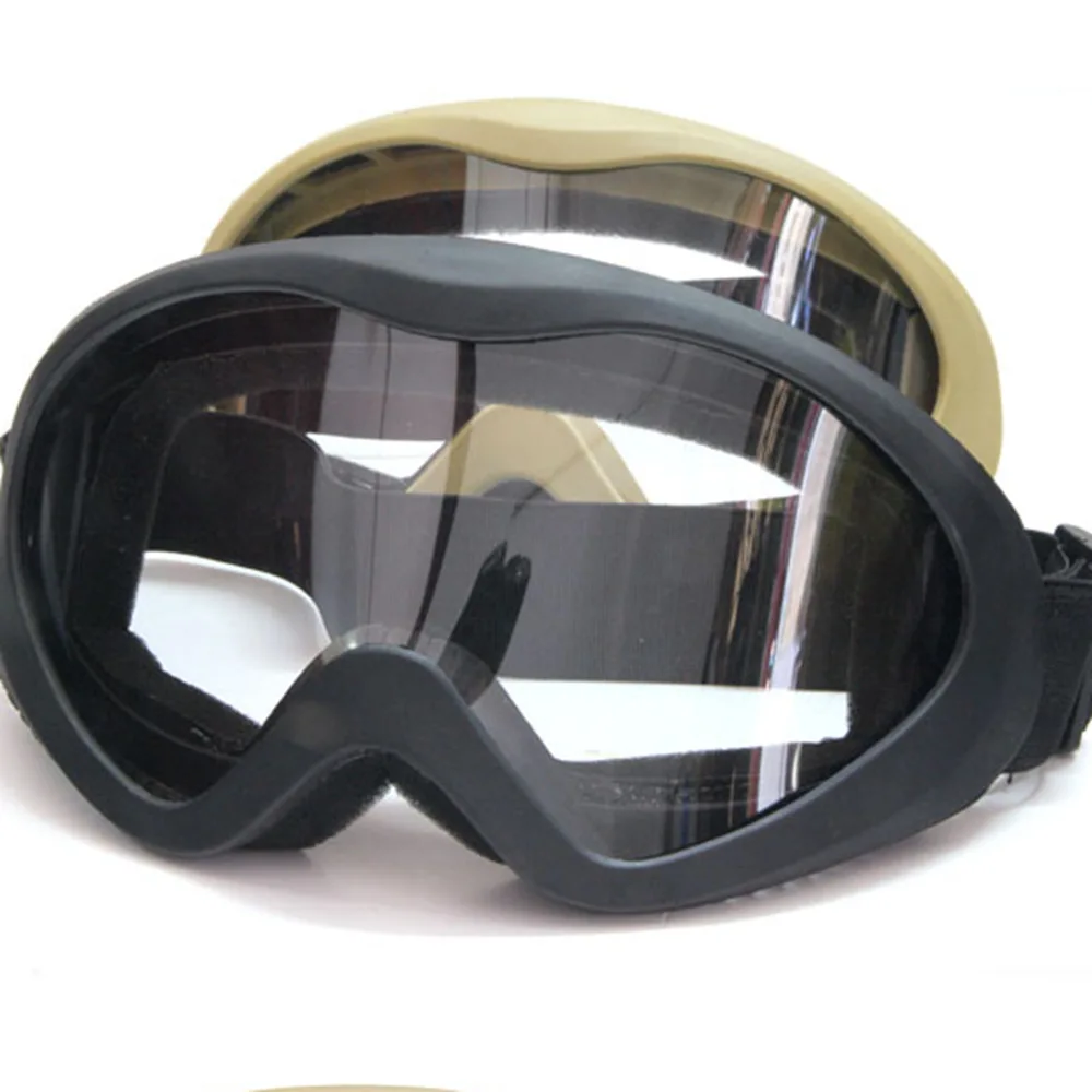 Тактический UV400 Goggle очки Тактическая защита езда на велосипеде Охота ветер пыль очки для страйкбола очки черный/прозрачный