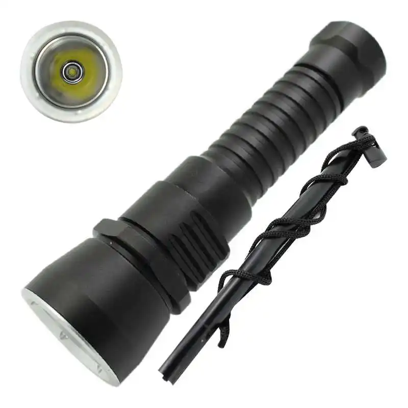 

L2 LED Diving Flashlight 2000lm Waterproof Torch Underwater Hunting Light Searchlight Dive Torch Spearfishing Lamp by 18650