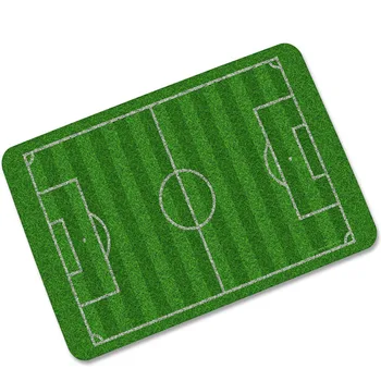 

CAMMITEVER Soccer Field Rugs Floor Carpets Mat Parlor Hallway Outdoor Floor Mats Rubber Back Football Factor Rug Carpet Baseball