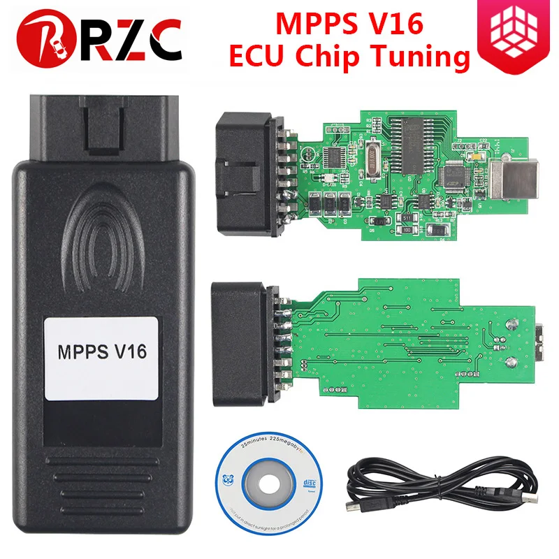 MPPS V16 ECU чип тюнинг инструмент для EDC15 EDC16 диагностический V 16.1.02 Flasher OBD2 Бесплатная