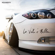 Moonbiffy 40*8 см Новый стиль стайлинга автомобилей Наклейки Жизнь прекрасна Наклейки для автомобиля виниловая наклейка личности Водонепроницаемый Интимные аксессуары