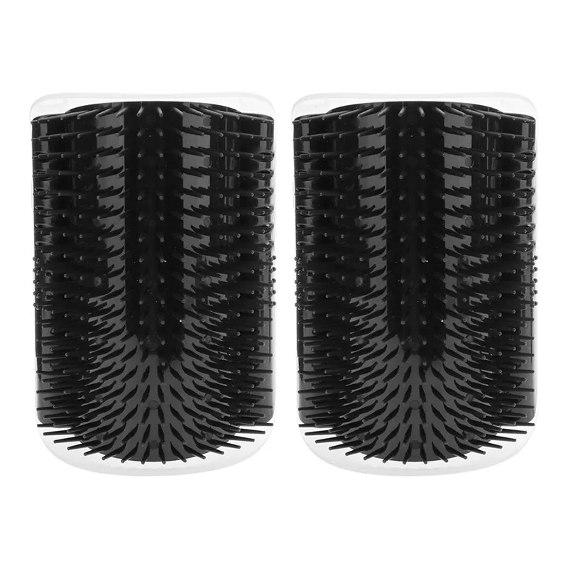 2pcs Black Гребень для кошек Съемная Когтеточка для удаления шерсти домашних животных Массажная расческа товары для ухода и чистки домашних животных дропшиппинг товары для кошек для кошек чесалка для кошек для котов для кота - Цвет: 2pcs Black