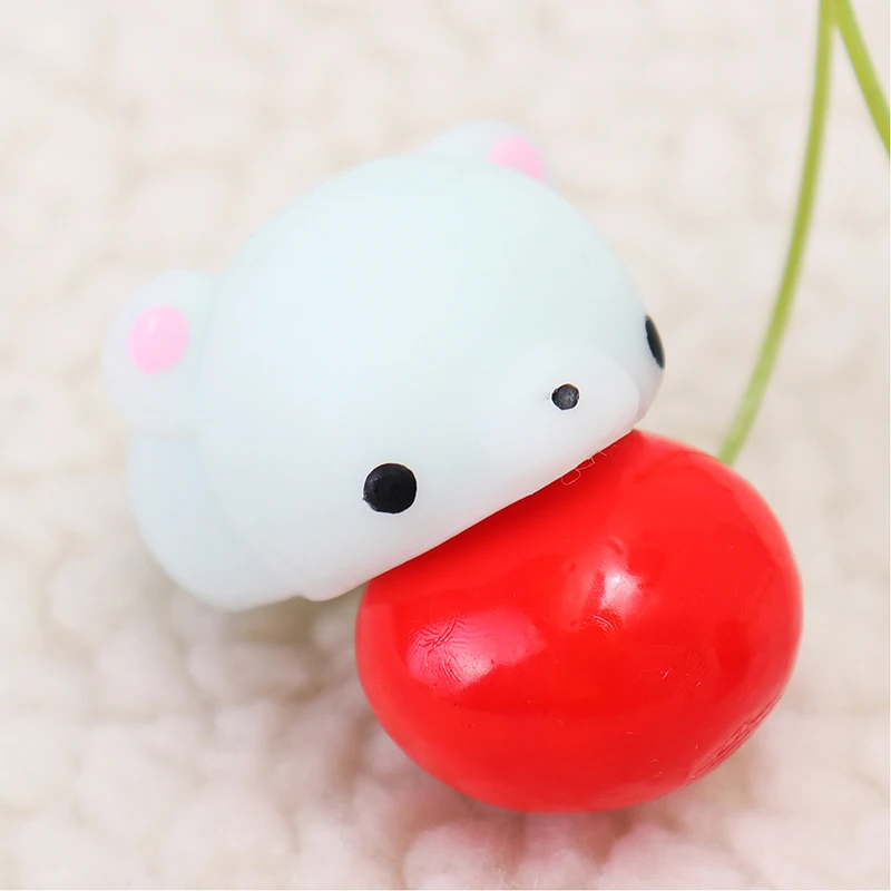 Зеленый медведь Mochi Милая целебная игрушка Kawaii коллекция снятие стресса подарок украшение маленький для детей