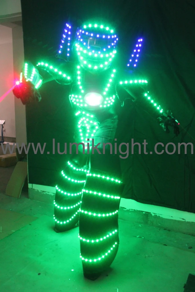 Buy LED robot costume /David Guetta LED robot suit