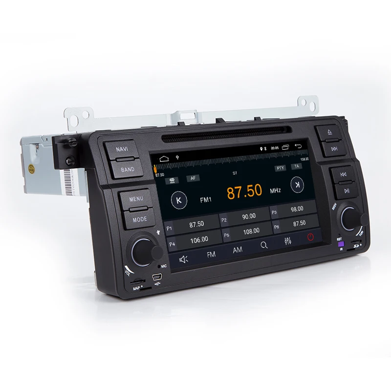  1 Din auto radio Android 9.0 Car multimedia Player For BMW E46 M3 318/320/325/330/335 Rover 75 1998