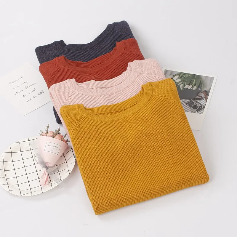 

BYGOUBY Thick Slash neck Sweater Women Autumn Winter Warm Jumper Knitted Soft Female Pullover And Sweater