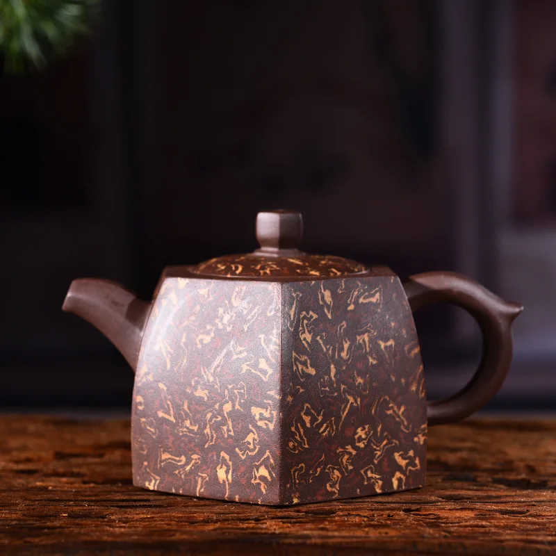 

Famous Kettle Pure Manual Raw Ore Purple Ink For Imprinting Of Seals Six Square Well Pot Clay Kungfu Online Teapot Tea Set