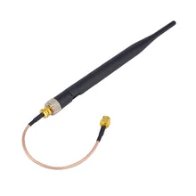 5 шт./лот 2,4 ГГц 5dBi 802.11b/g WiFi антенна RP-SMA мужской+ SMA RP SMA кабель с гнездовой частью соединения RG316 15 см