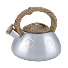 3л чайник со свистком с деревянной ручкой из нержавеющей стали, чайники для воды, Индукционная газовая плита, чайник для чая, домашний кухонный чайник