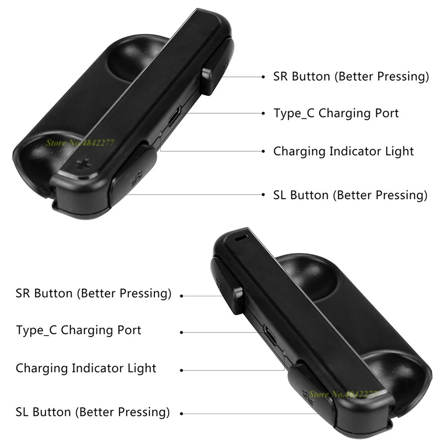 Nintend переключатель светодиодный мини зарядная док-станция сцепление Nintendos Joy-con контроллер зарядное устройство Nintendoswitch игровые аксессуары