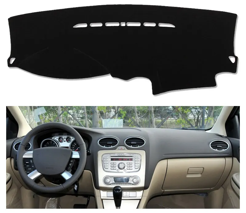For LHD Ford Focus 2 3 2017 2016 2015 2014 2013 2012 2011 2010 2009 Car Dashboard Mat Cover Pad Mats Shade Cushion Accessories (8)
