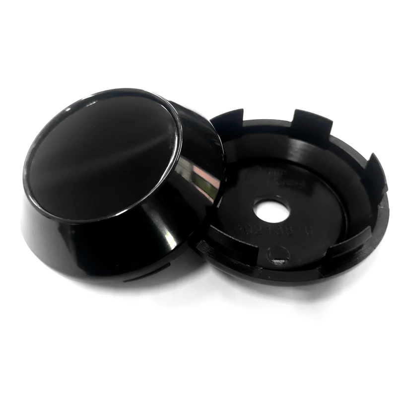 4 шт. 68 мм глянцевый черный и серебристый сплав обод колеса центральный колпачок без логотипа Крышка колпака колеса для bbs 1" диски BMW стайлинга автомобилей - Цвет: Черный