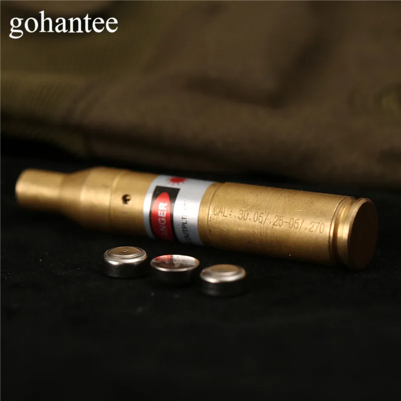 gohantee Hunting Boresighter Tactical CAL .30-06 .25-06 270WIN Red Dot Laser Cartridge Bore Sighter Boresighter for Rifles Scope