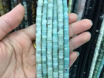 

Amazonite Heishi Beads Rondelle Tyre Spacer Beads 6x3mm Natural Green Amazonite Gemstone Rondelles Jewelry Bead Supplies 15.5"/F