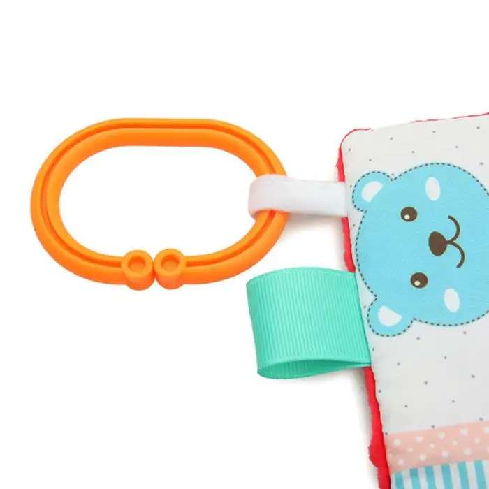 Младенческой прорезывания зубов ткань успокоить полотенца Детская Игрушка прорезыватель одеяло висит звучание AN88