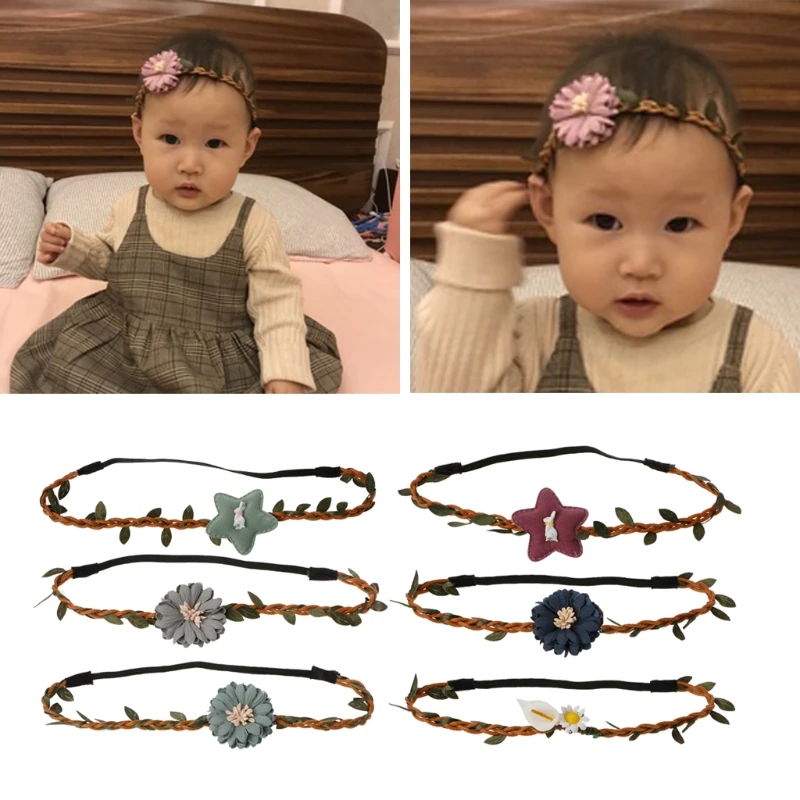 

Elegant Baby Flowers Hairband Infant Girl Headband Newborn Photography Prop