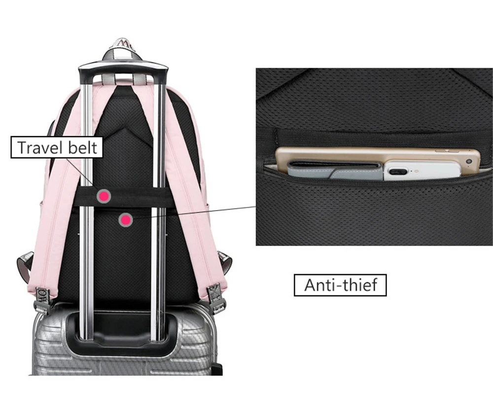 Модная женская сумка для ноутбука 15,6 дюймов рюкзак для ноутбука Macbook Air Pro 11 12 13 15 Xiaomi lenovo для девочек рюкзаки для ноутбука
