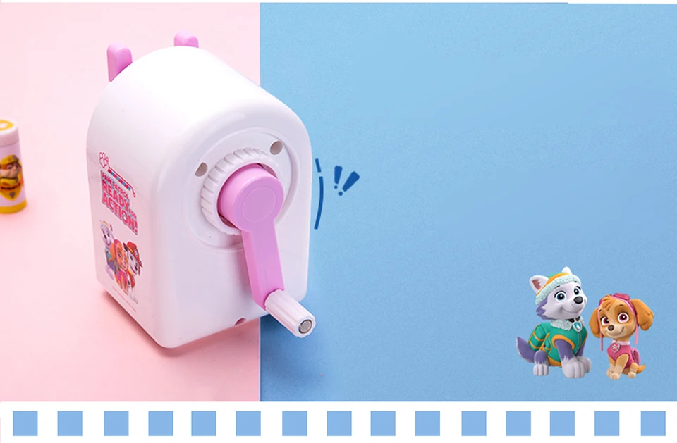 Apontador de Lápis Mecânico para a Escola do Miúdo Artigos de Papelaria Deli Filé Design Grande Capacidade Bonito Pata Patrulha Padrão Escritório Fornecimento 0862 20 mechanical pencil sharpener