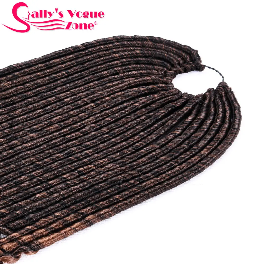 24 Roots Faux Locs Crochet Hair 18 Crochet Faux Lock Dreadlock Crochet Braids hair Extensions Synthetic Braiding hair Soft lock (72)