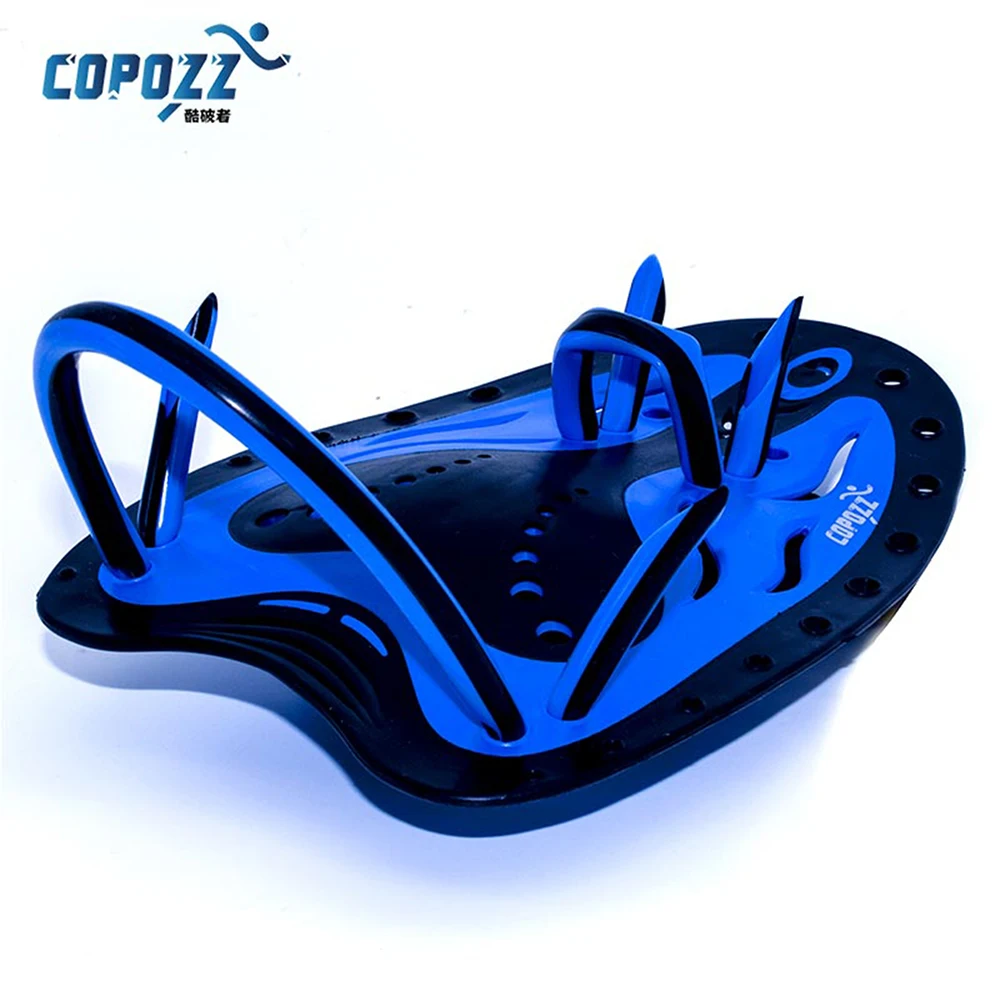 comprar COPOZZ Ajustável de Silicone Mão Natação Trax Remos Aletas Alado Formação Piscina de Mergulho Luvas de padel para Homens Mulheres Crianças