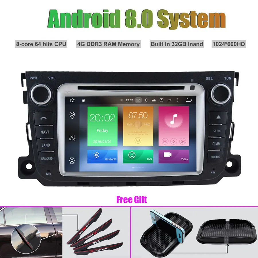 Discount Octa-Core Android 8.0 CAR DVD Player for MERCEDES BENZ SMART 2010-2014 0