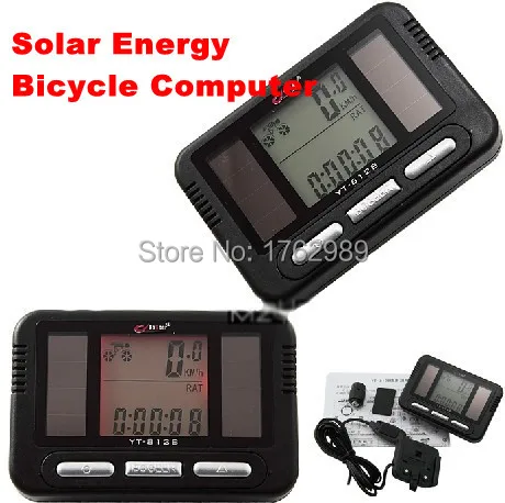 

Multifunctions Solar Bicycle Computer Odometer Waterproof Solar Energy Bike Stopwatch Dualpower Speedometer Free Shipping