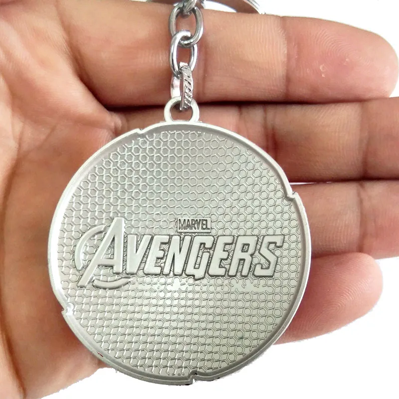 12Ppcs The Avengers 4 Captain America Shield keychain marvel Infinity War new key chain men women gift keyring fashion jewelry