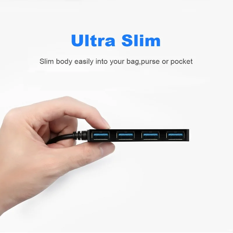Ультратонкий 4 портовый концентратор USB 3 0 BinFul хаб с интерфейсом питания