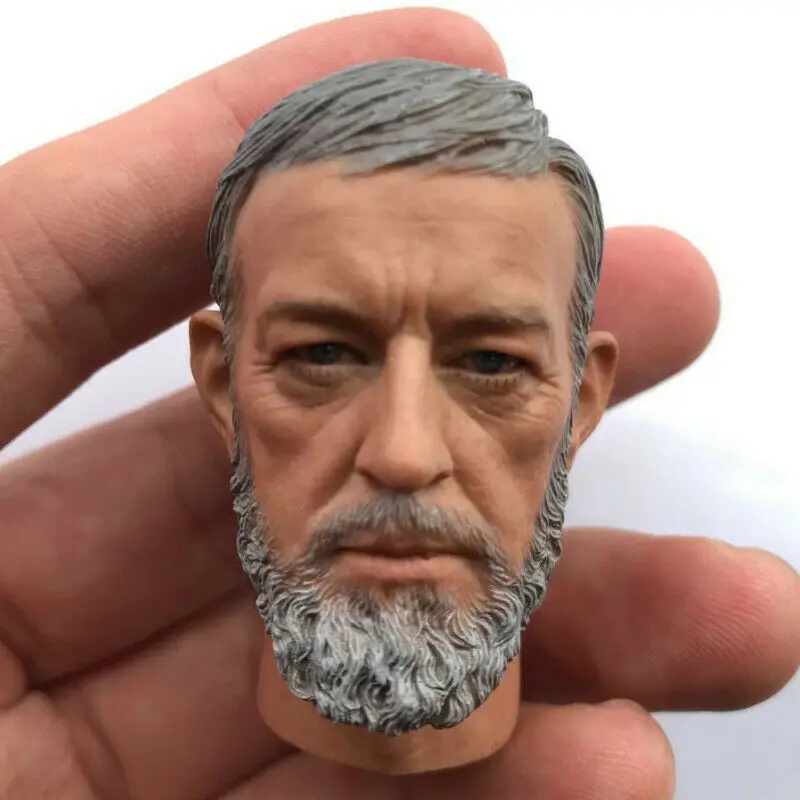 

Obi-Wan Kenobi head Sculpt 1/6 Scale Toys for Jedi Master Hot Toy Phicen doll