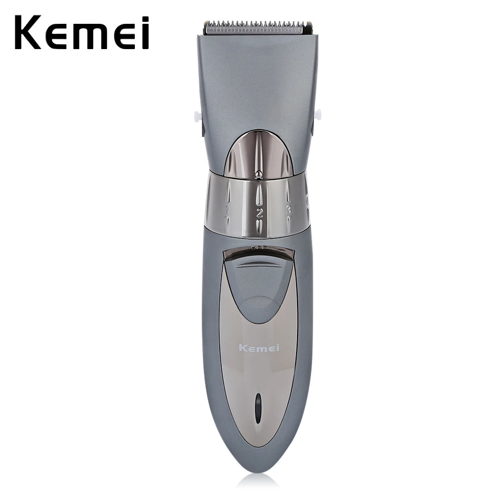 Kemei KM-605, новинка, перезаряжаемая, водонепроницаемая, электрическая машинка для стрижки волос, триммер для маленьких мужчин, бритва, триммер для волос, машинка для стрижки волос - Цвет: GRAY EU PLUG