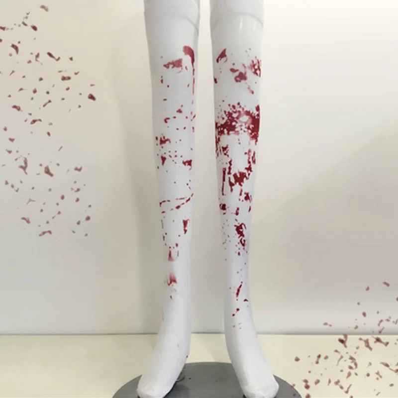 

Newest Cosplay Halloween Blood Over The Knee Thigh High Stockings Long Stocks For Women