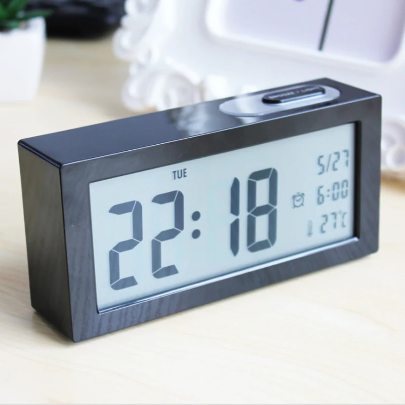 Modern Light Sensor Large Display Backlight Digital Alarm