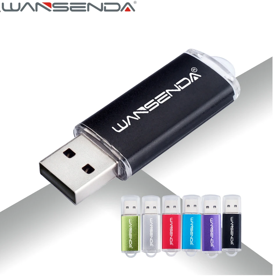 WANSENDA Metal usb flash drive mini pen drive 128gb 64gb usb stick