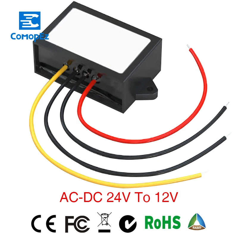

Grid Tie Inverter Power Supply Converter Ac/dc Step-down 24v To 12v 3a Waterproof Control Grid Tie Invertor Size 58*40*22mm