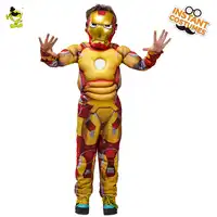 Kids Avengers Iron Man Muscle Costume Child Halloween Costume Boys Marvel Movie Superhero Cosplay Clothing