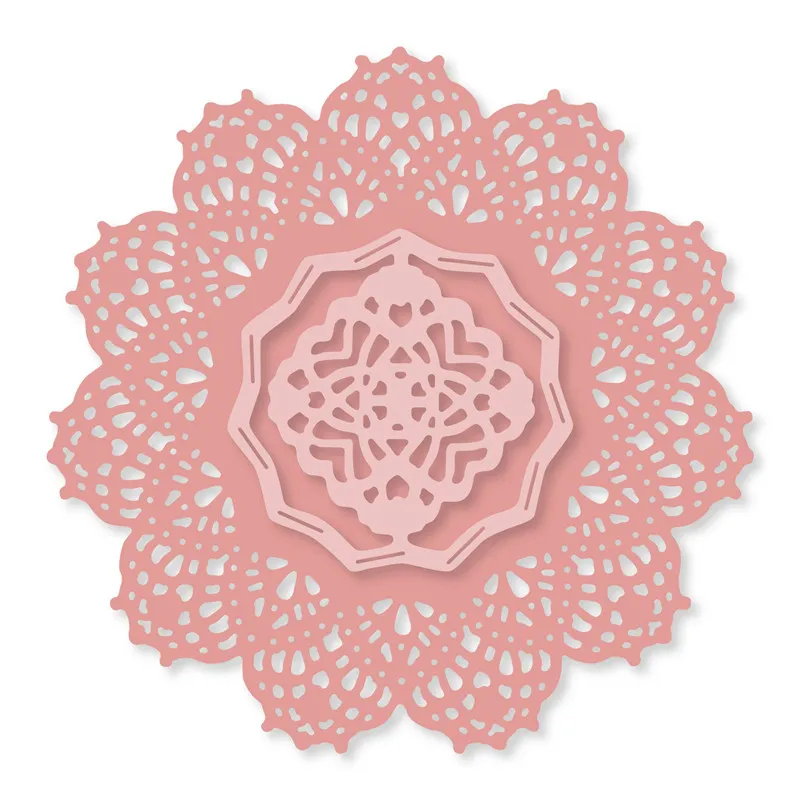 

2Pcs Flower set Metal Cutting Dies Scrapbooking for Card Making DIY Embossing Cuts New Craft Accessories Frame Dies 2019
