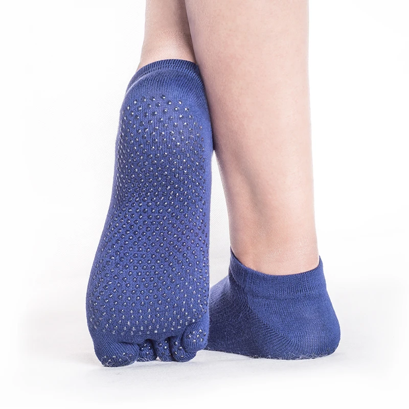 

New 2017Women'S Toes Anti-Slip Silicone Sock Sports Short Socks Sweat Breathable Cotton Fitness Warm Gym Dance Running Yoga Sock