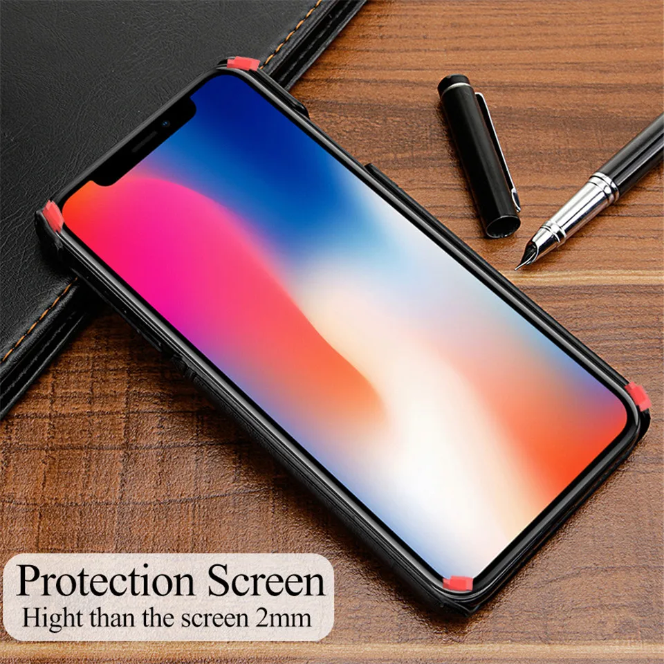 Держатель для карт чехол для Iphone X, 8, 7 Plus, xr, xs, 11 pro, роскошный кожаный кошелек, твердая задняя крышка, чехол для IPhone Xs max, чехол