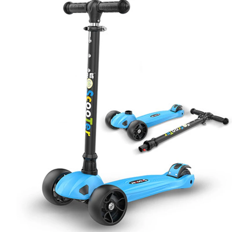 Children scooter 3 rounds boy yo car 2-6-7-8-10 years old four round girls baby beginners paddle