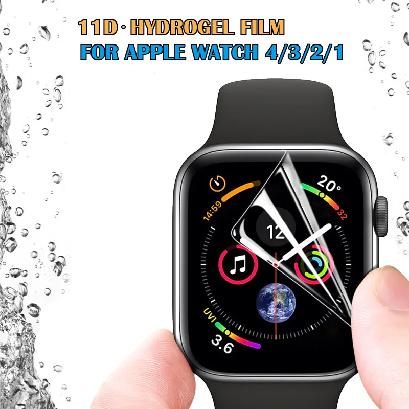 Гидрогелевая пленка для Apple Watch Series 4 40 мм 44 мягкая защитная с полным покрытием