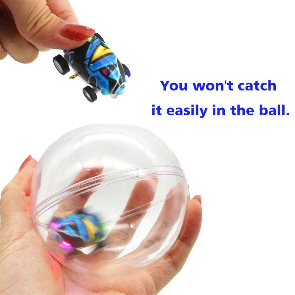 Высокая Скорость Лазер Быстро Вращающийся осветления мини-автомобили работает внутри маленький шарик много режим воспроизведения удивительные фигурку игрушки Racer