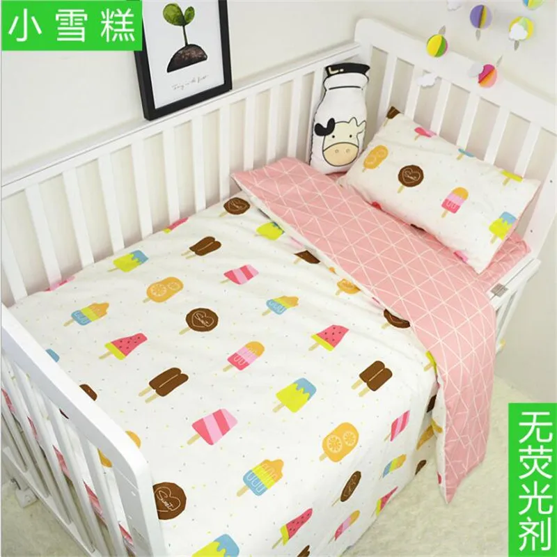 Baby Mini Crib Bedding Sets 100 Cotton Duvet Cover Sheet Baby