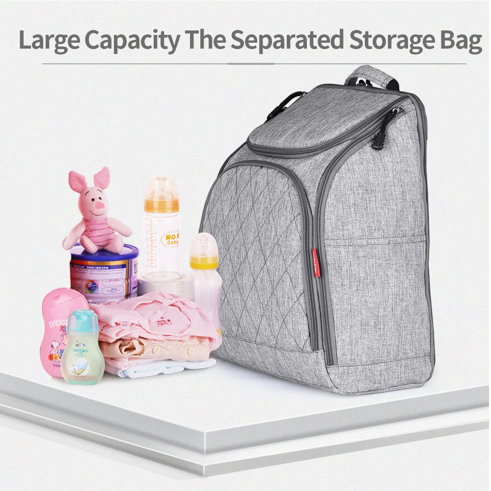 Мода мульти-функция пеленки сумка большая емкость сумка для мамочки подгузник Изменение тепла сохранение путешествия рюкзак для ухода за